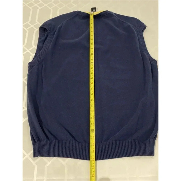 Jos A Bank Leadbetter Golf Mens Sleeveless Sweater Vest Extra Large Pima Cotton - Picture 6 of 7